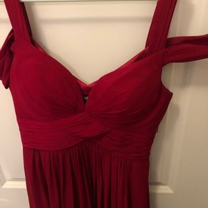 Lulu’s red formal gown